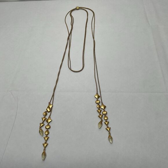 Stella & Dot Gold Long Necklace - Picture 8 of 8